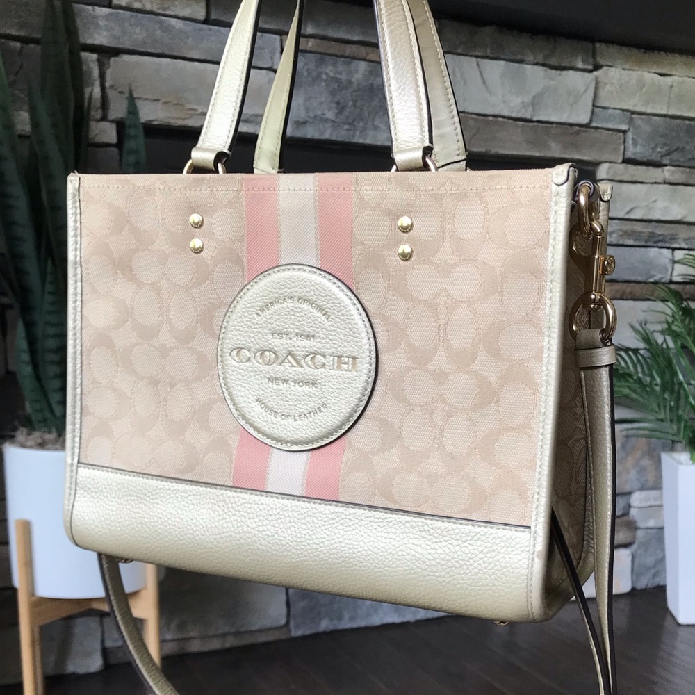 Coach Dempsey Carryall Bag Signature Jacquard With Stripe, Coach Patch CE984 - Picture 14 of 15